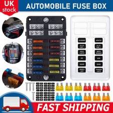 12-way chip fuse box bracket distribution board car marine fuse set 12V32V UK