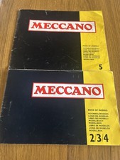 Meccano Books 1970s vintage