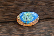 Sycamore Gap tree Hadrian Acrylic hand Painted gift Stone craft souvenir peeble 
