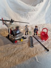 Playmobil Police Rescue Helicopter 3908 With pilots and firefighter figures Set
