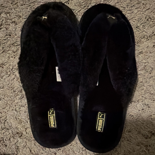 Puma fluff faux - faux, slide