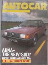 Autocar magazine 24 April 1985 featuring Ginetta G26, Alfa Romeo road test