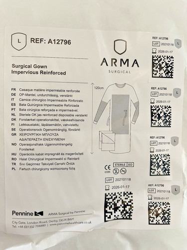 Arma surgical gown large - arma,