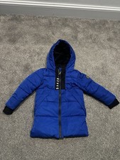 Baby Boy Ted Baker Blue Shower Resistant Padded Coat 2-3 Years