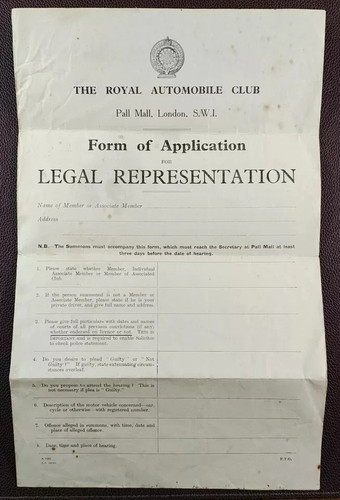 Royal automobile club legal - royal,