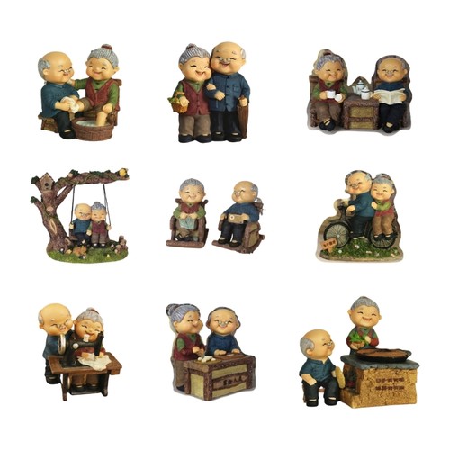 Handmade resins old couple - old,