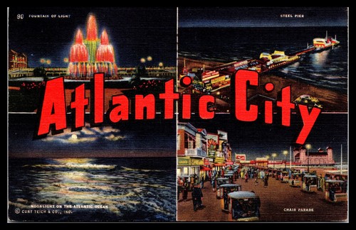 Atlantic city fountain - atlantic, of