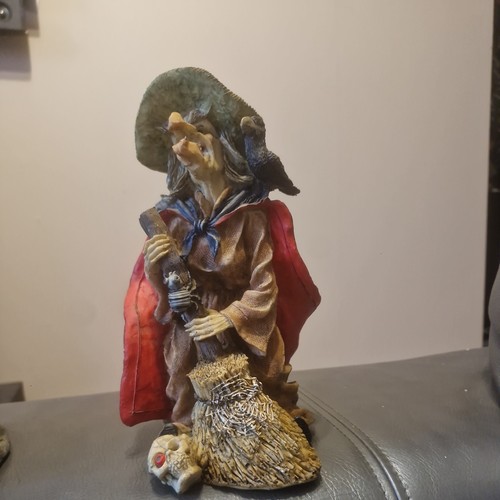 Large unique witch - figurine,