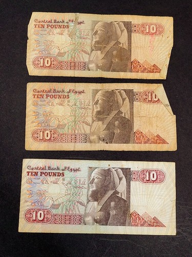 Banknotes egyptian pounds - 10,