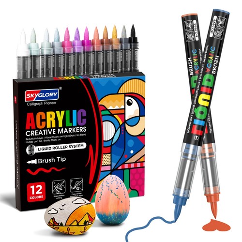High ink capacity - , brush