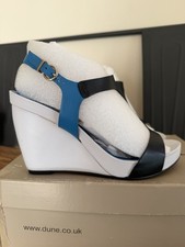 Dune Blue & White Multi Wedge
