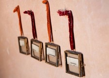 4 x Tiny Nkuku Brass Picture