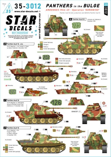 Star decals 3012 35 - 35-3012, 1:35