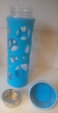 Water bottle glass in - water, (glass