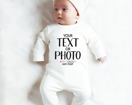 Personalised baby sleepsuit - baby,