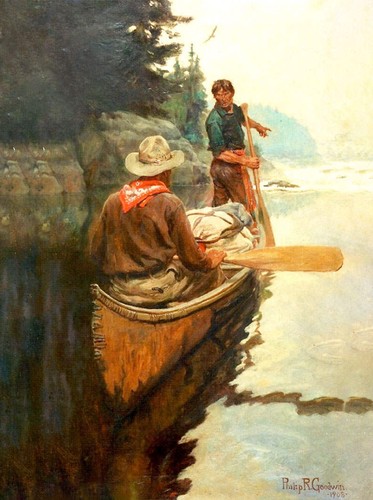 Men canoe by phillip - canoe,