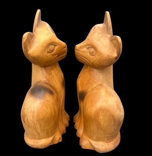 Pair wooden hand - of,