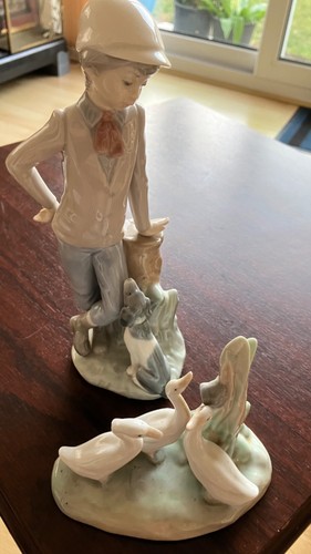 Nao lladro swans geese - by,