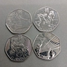  JOBLOT x4 Olympic 50p Coins