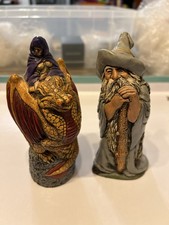 Dragon Rider And Wizard 150mm Figures