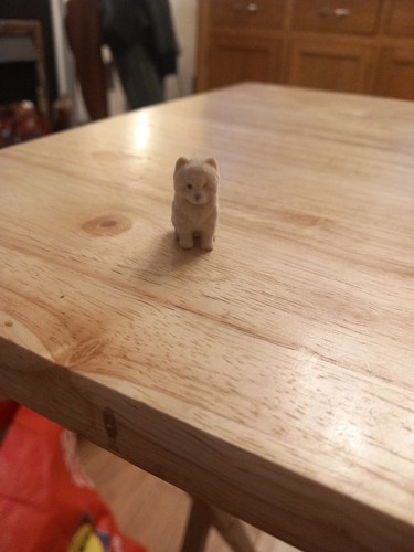Tiny dog figure flocked - flocked, pet