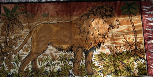 Antique vintage african lion - antique,