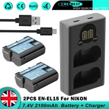 2× 2.1AH EN-EL15 EL15a