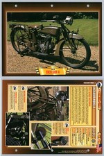 Excelsior X- 1918 - Vintage Motorbikes - Atlas Motorbike Fact File Card