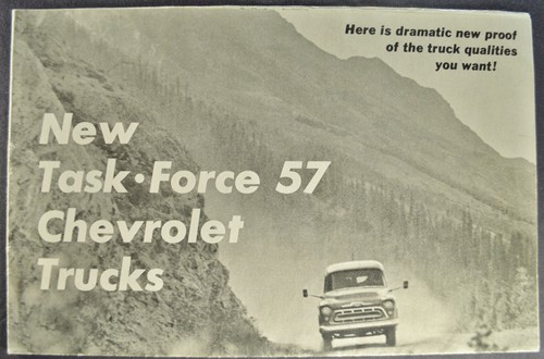1957 chevrolet truck brochure - truck,