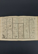 London to Rye Road Map, Thomas Gardner 1719 Original Lewisham, Sevenoaks