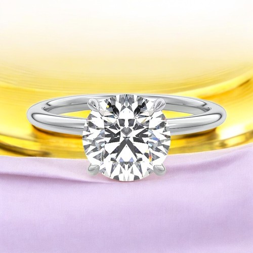 14k white gold lab - white,