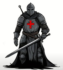 KNIGHTS TEMPLAR Car Sticker St