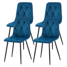 Dining Chairs Set of 4 Velvet