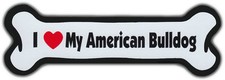 Dog Bone Magnet: I LOVE MY
