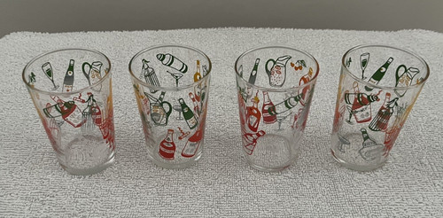 Set vintage cocktail - set, 4