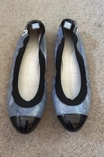 Patent Ballet Pumps From Chanel Size 6.5