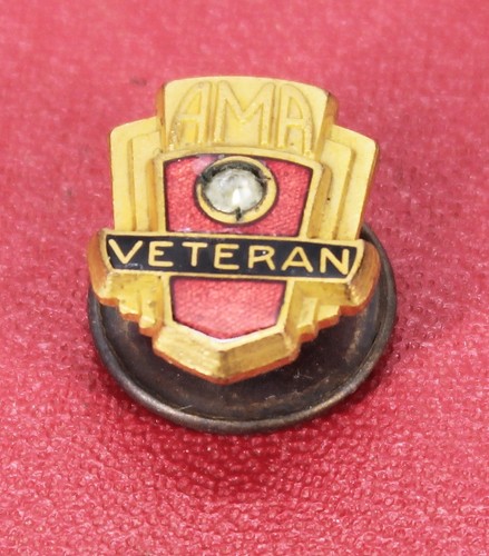 Ama veteran motorcycle pin - ama,