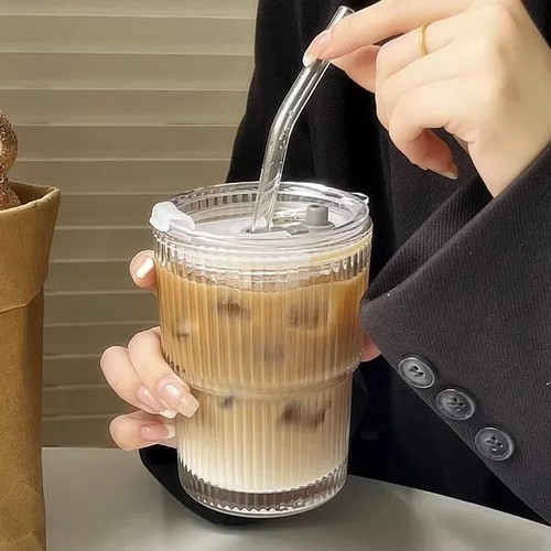 2pack 600ml stripe glass with - stripe,