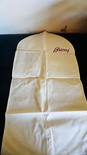 Brioni white garment bag - white, suit