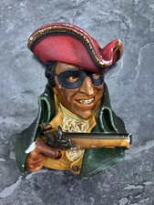Vintage Bossons Chalk ware Head Highwayman Wall Hanging Painted 1965