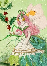 Winter Fairy Art Blank  Xmas