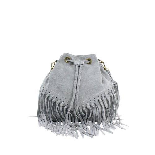 Real leather suede tasselled - suede,