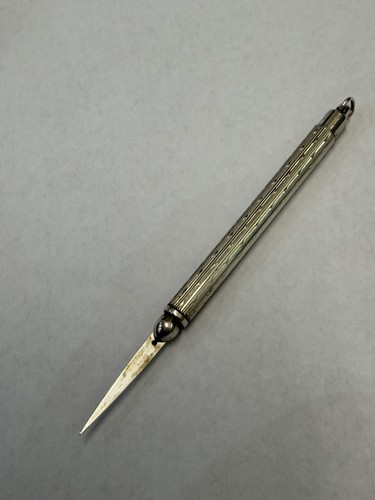 Solid silver toothpick - silver,