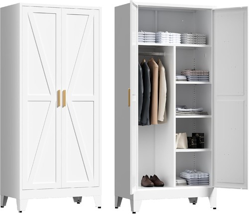 Farmhouse metal wardrobe - farmhouse,