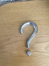 1 x Silver Wooden Question Mark Symbol by Posh Graffiti  Approx. 6” Long