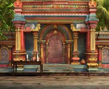 South indian hindu temple - south,