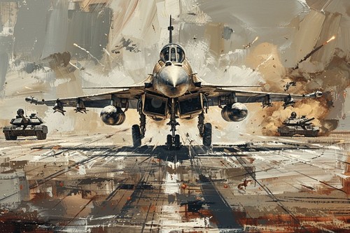 Military jet aircraft - jet, fighter