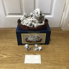 Rare Puppy Love By Academy - Dalmation and Pups A Fine Hand Painted Model