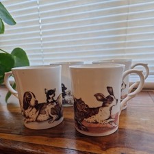4 x vintage Kingsbury Mug Cups