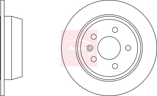 Brake disc rear 280mm outer - disc,